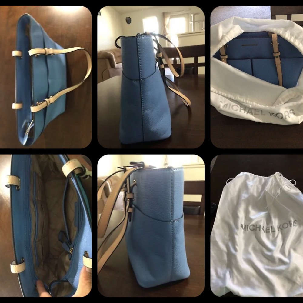 Michael Kors light blue tote